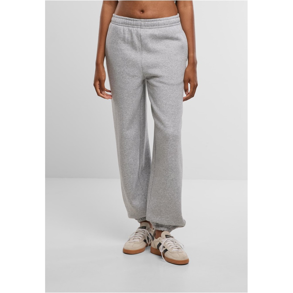 Urban Classics - Fluffy Dames joggingbroek - Grijs